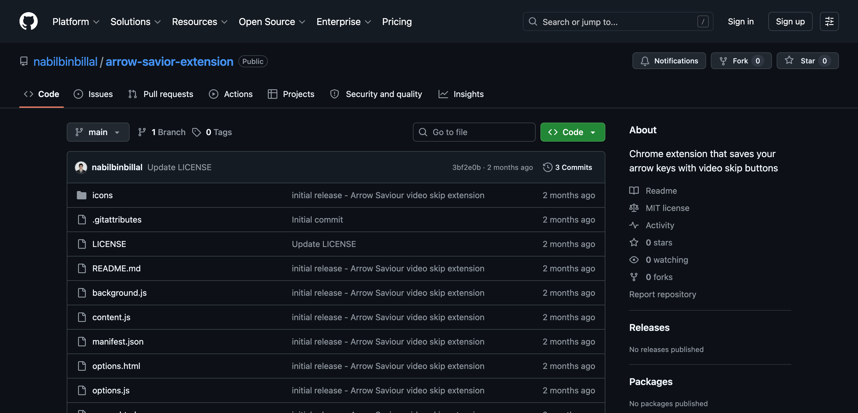 Arrow Saviour — Chrome Extension preview